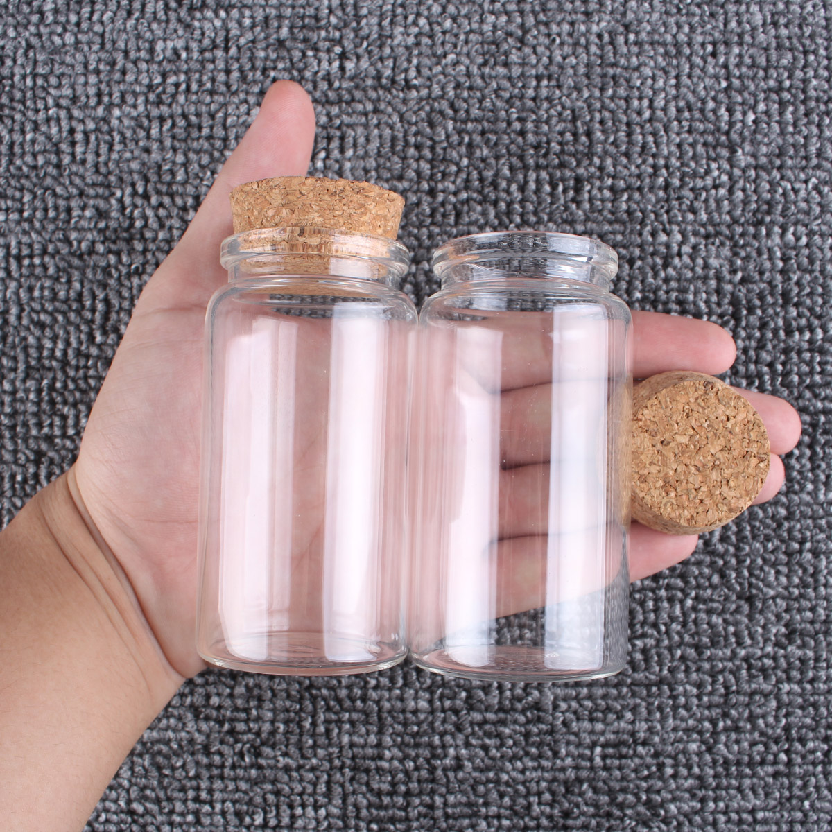 Candle Making Jars With Lids - 2 sztuki / partia 50 ml
