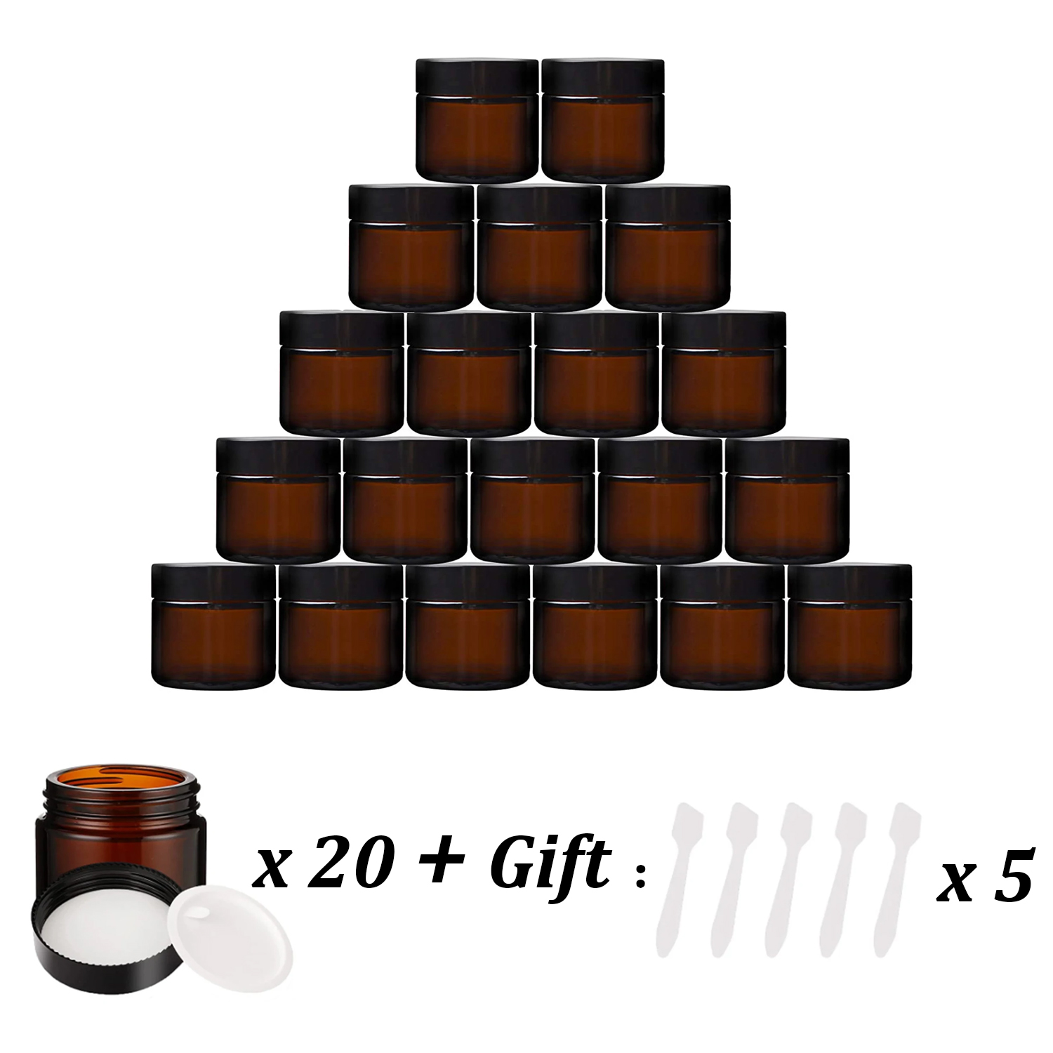 20 SZTUK małych bursztynowych  – Candle Making Jars With Lids recenzja i cena